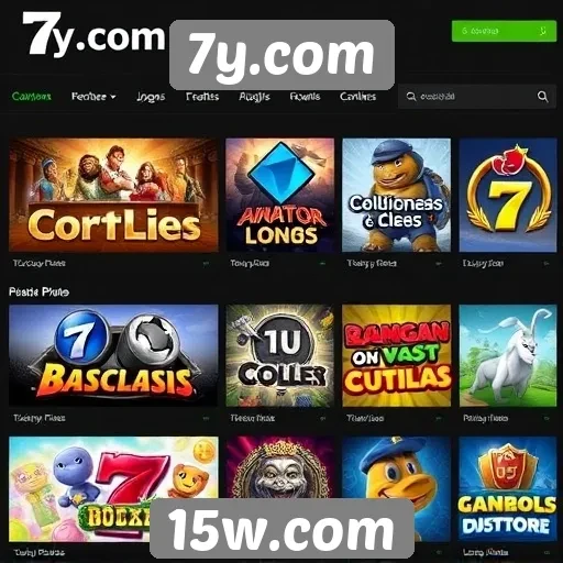 Catálogo de jogos disponíveis no 7y.com
